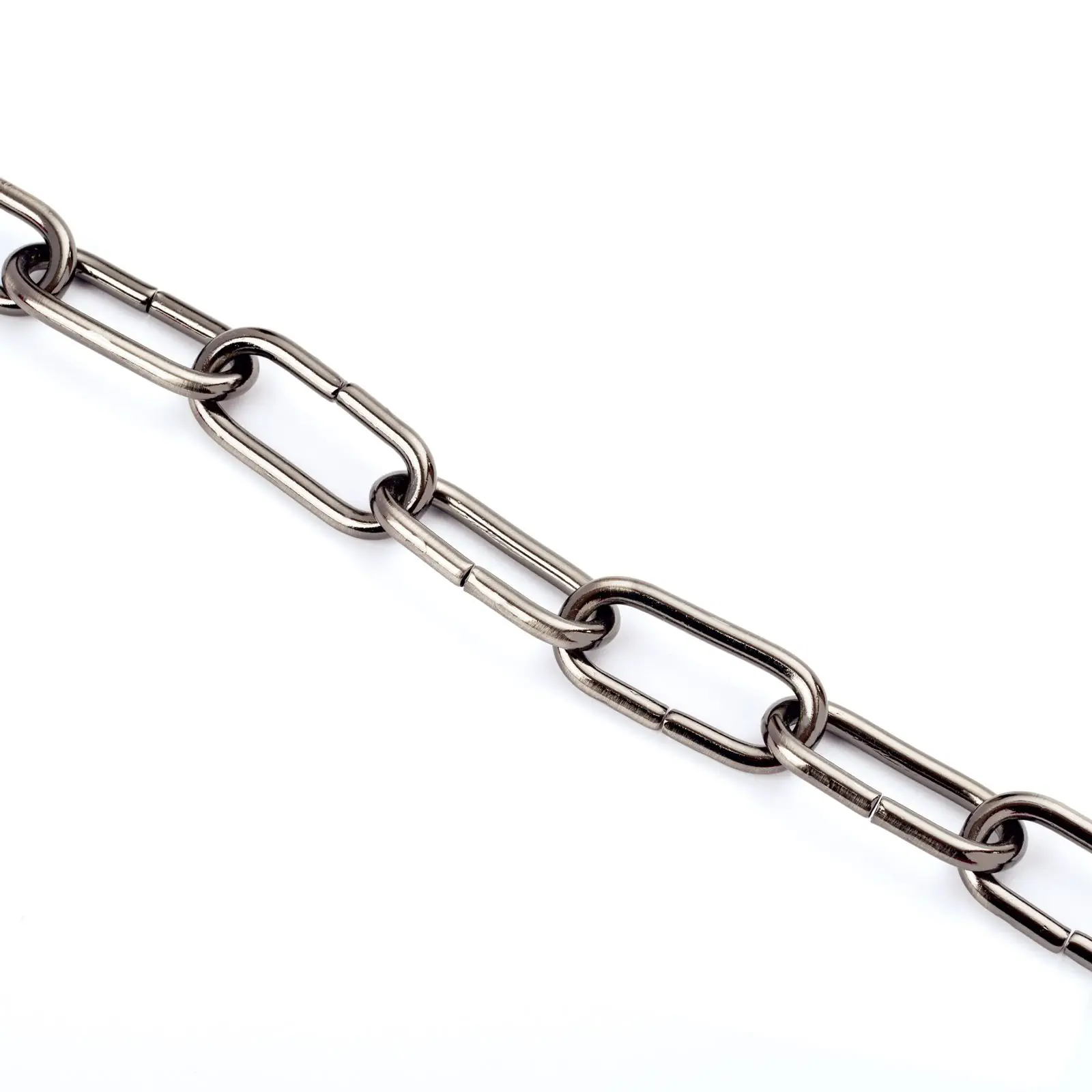 Lanac za lampu, 47x20x4 mm, 1 m, nikl mat