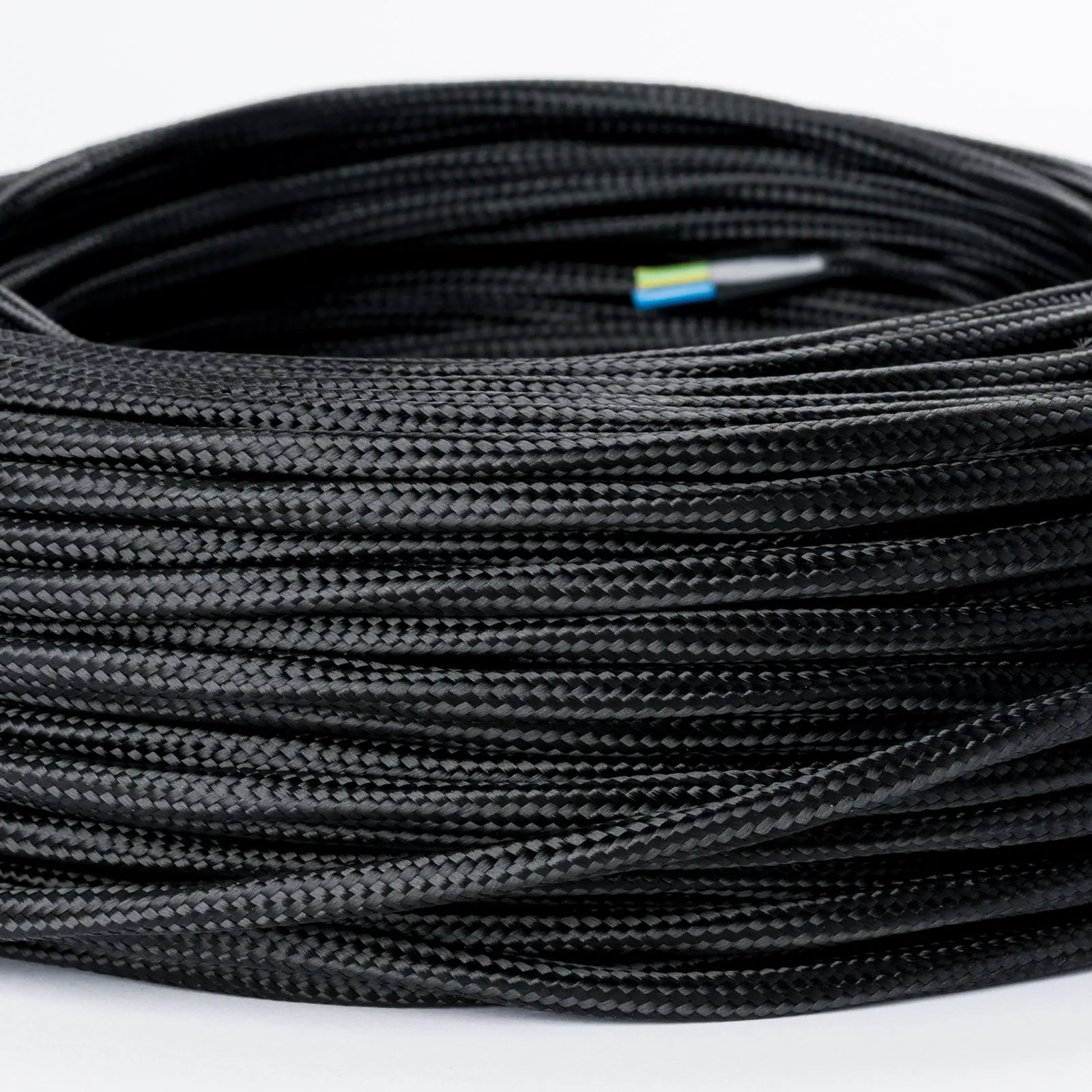 Tekstilni kabl, 3×0,75 mm² 1 m, crni