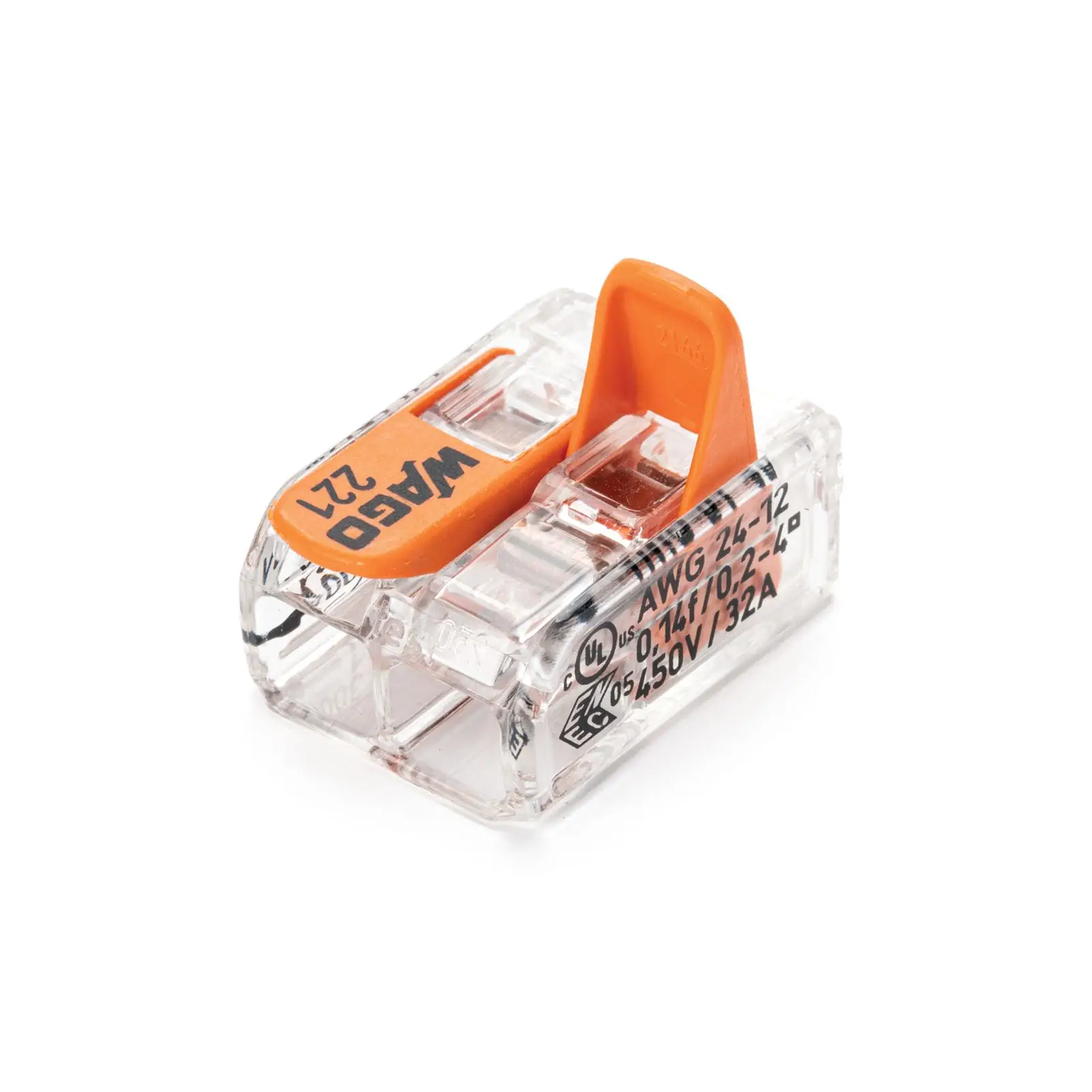 Priključne stezaljke Wago 221-412, 2-polne