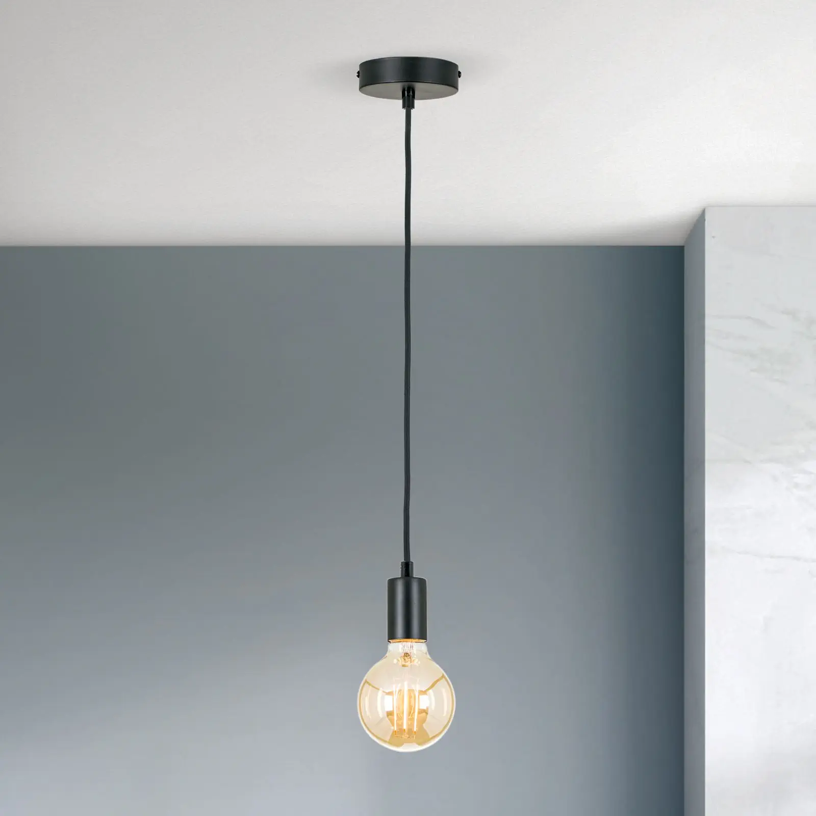 Viseća lampa NORA, 100 cm, crna