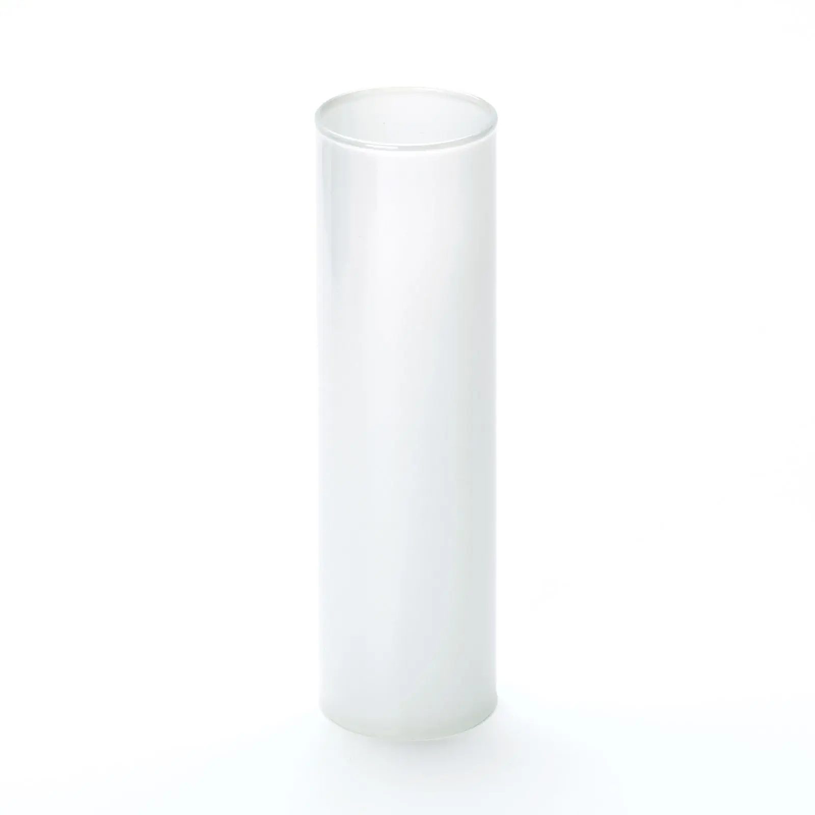 Držač sijalice, stakleni, E14, 85 mm, beli