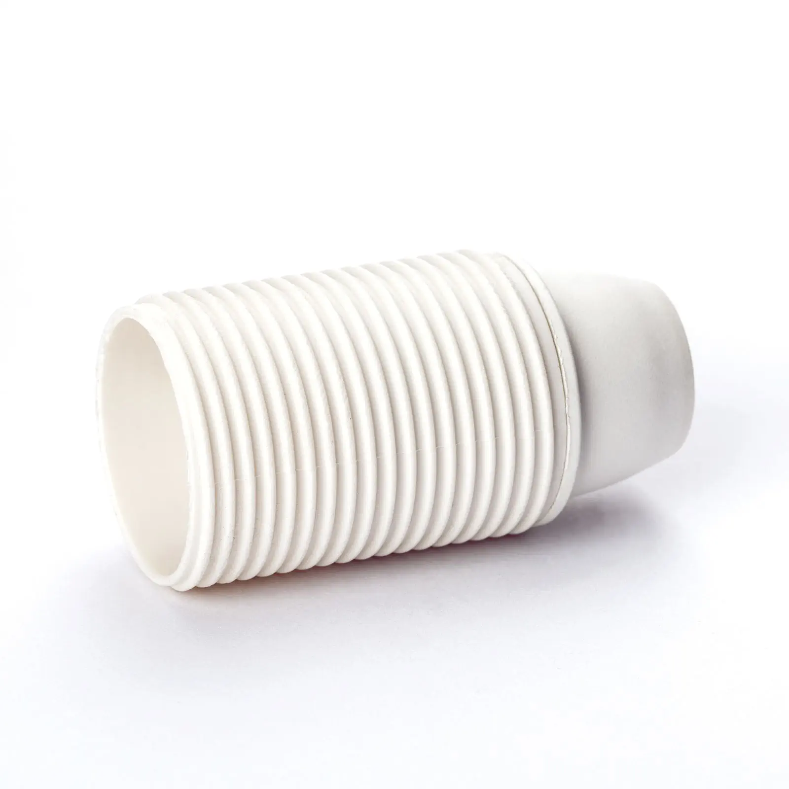 Grlo za sijalicu E14, navoj M10x1, 54 mm, belo