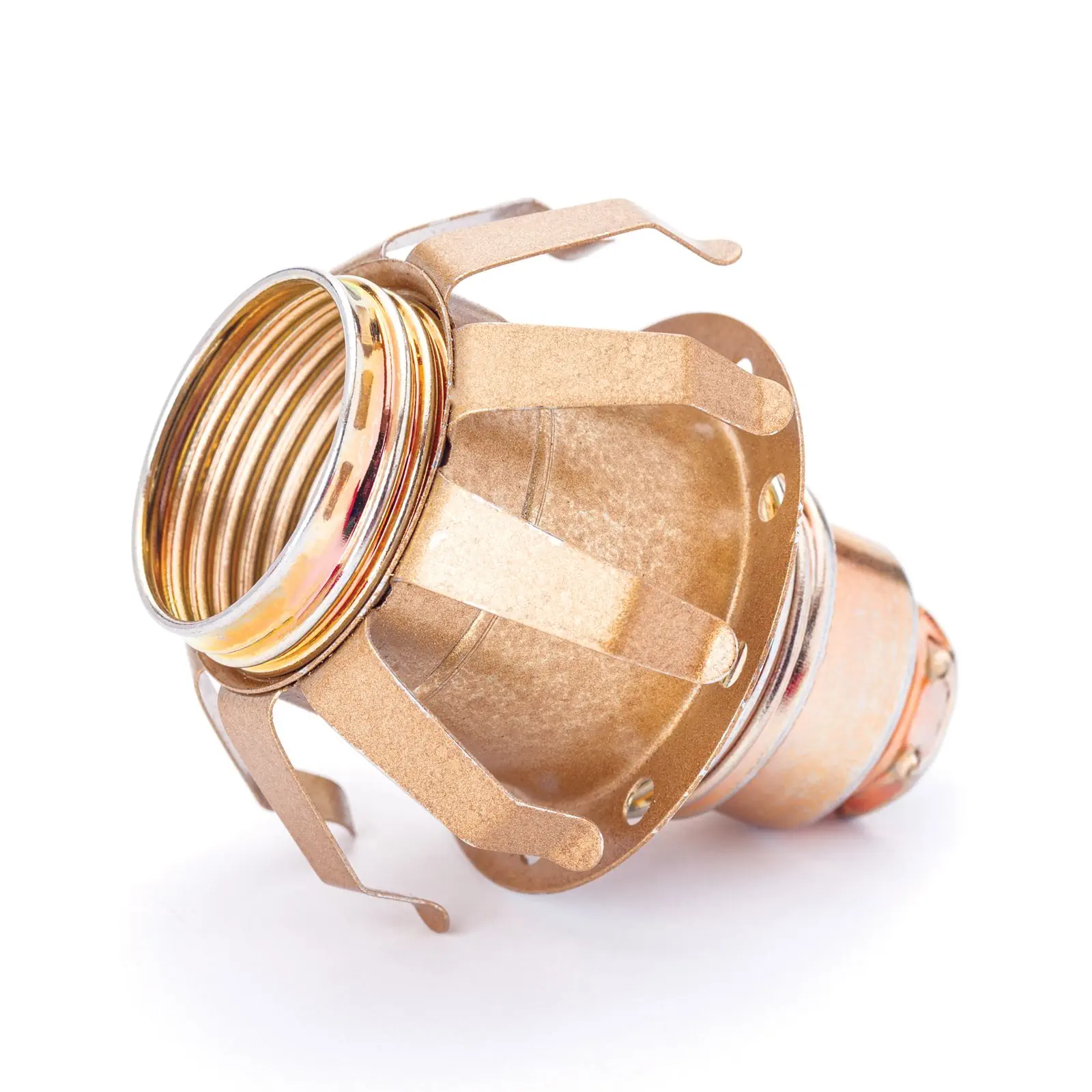 Grlo za sijalicu E14, opružni prsten, navoj M10x1, 53 mm