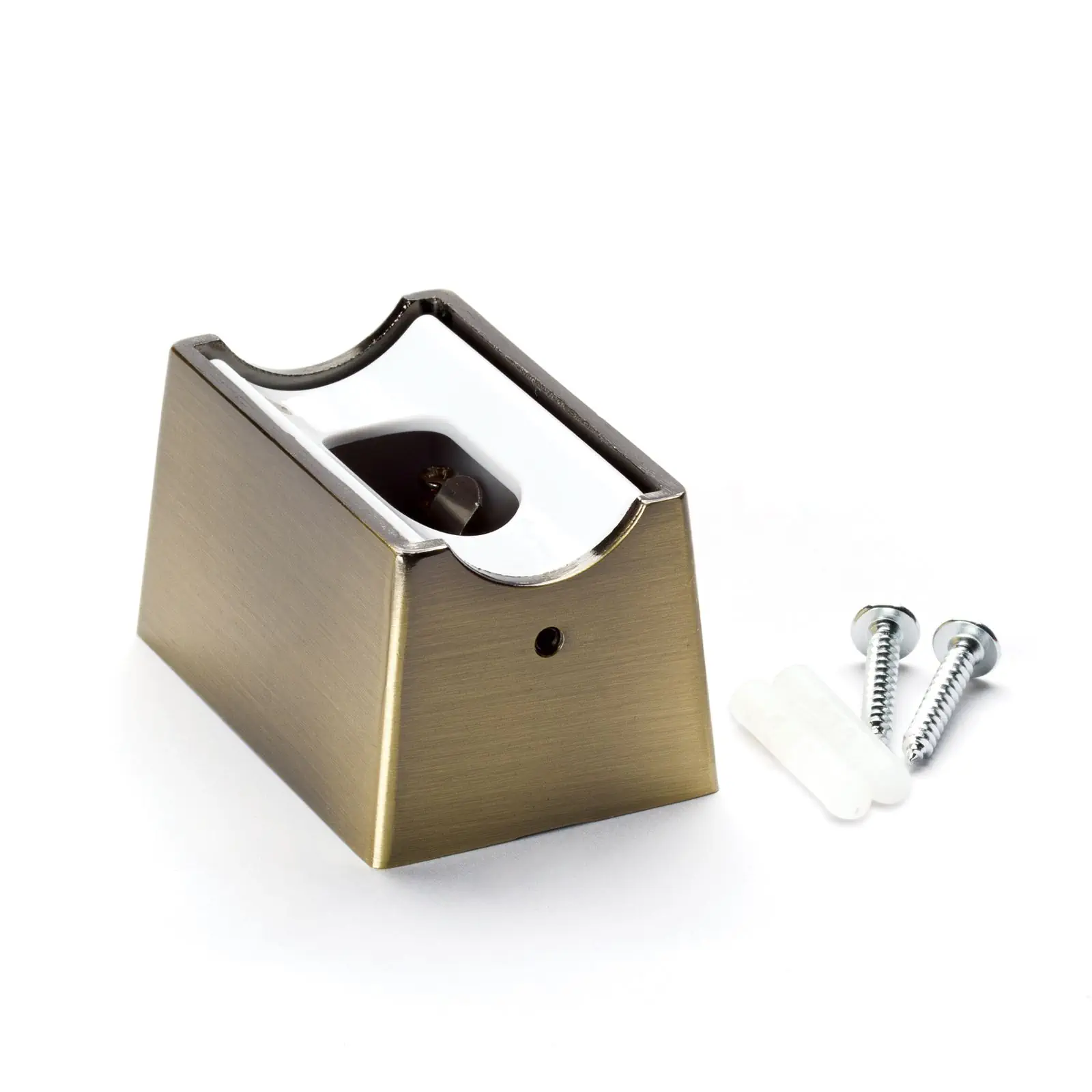 Grlo za sijalicu S14D, metal, stari mesing