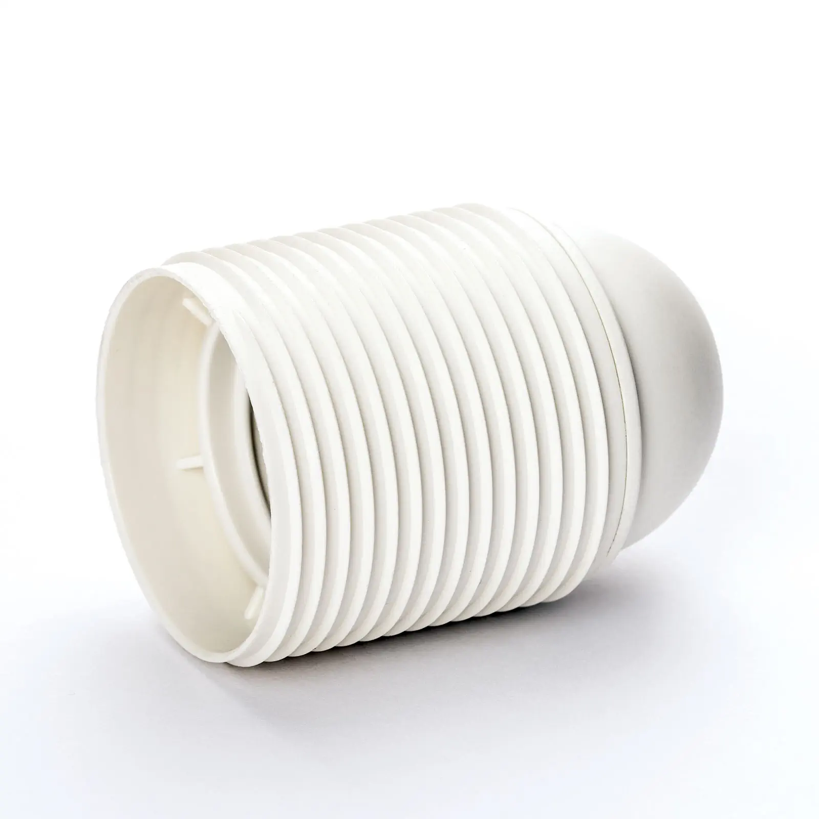 Grlo za sijalicu E27, navoj M10x1, 54 mm, belo