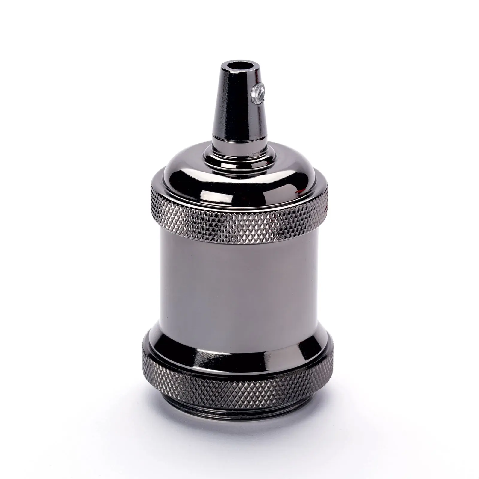 Grlo za sijalicu E27, vintage, crno