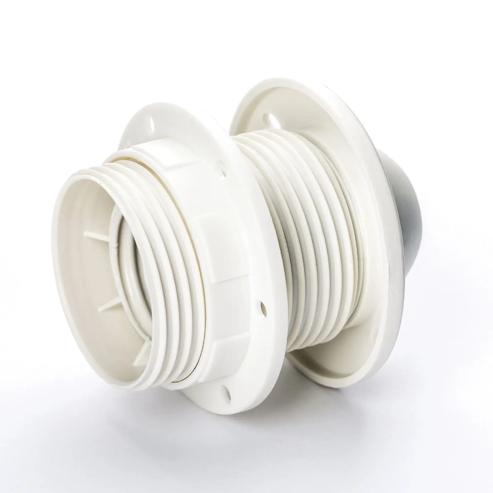 Teleskopsko viseće grlo bez rasterećenja kabla E27, belo