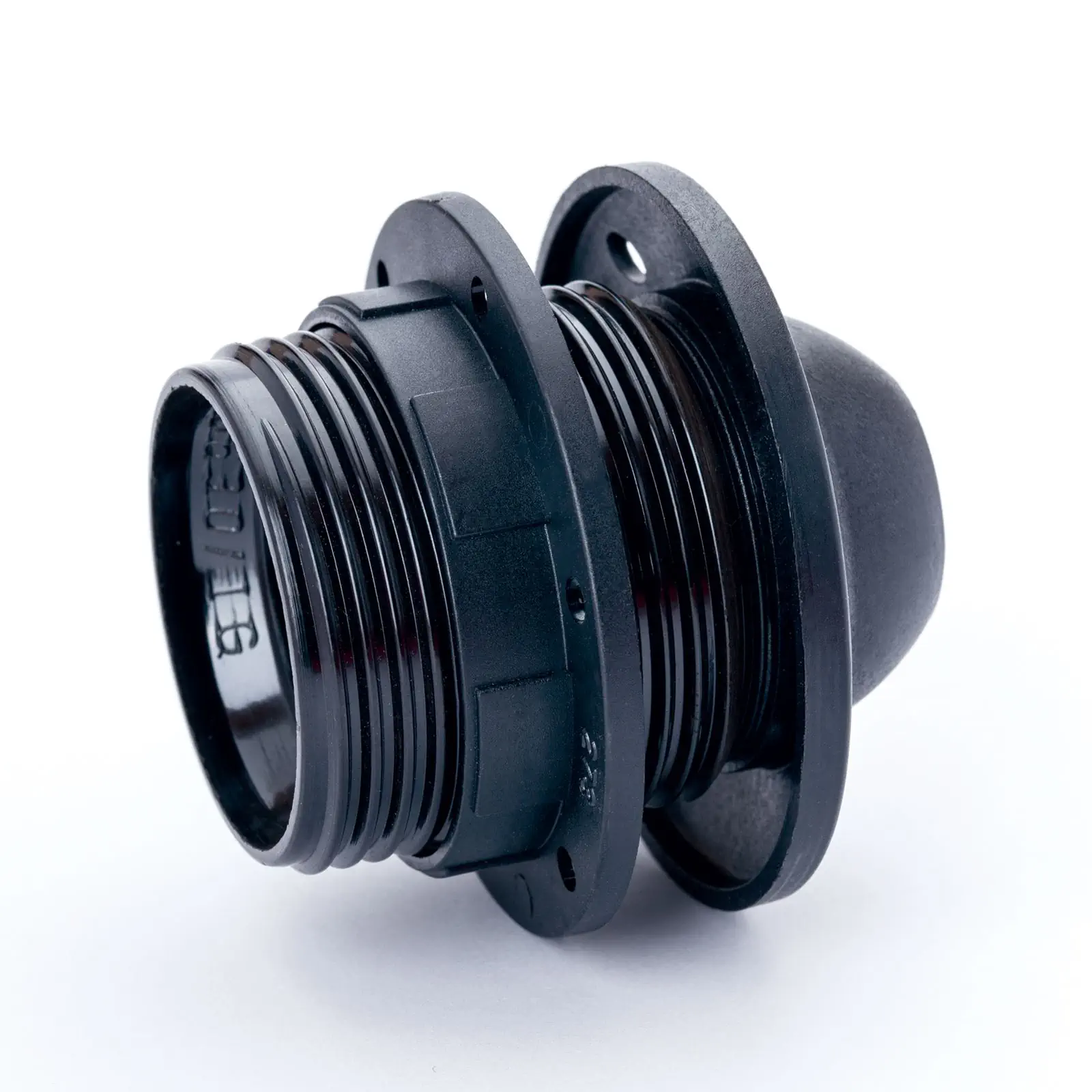 Teleskopsko viseće grlo bez rasterećenja kabla E27, crno