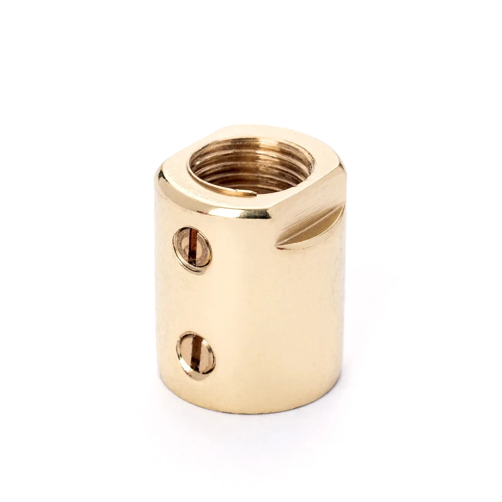 Čaura, 2 zavrtnja za podešavanje, M10x1, mesing