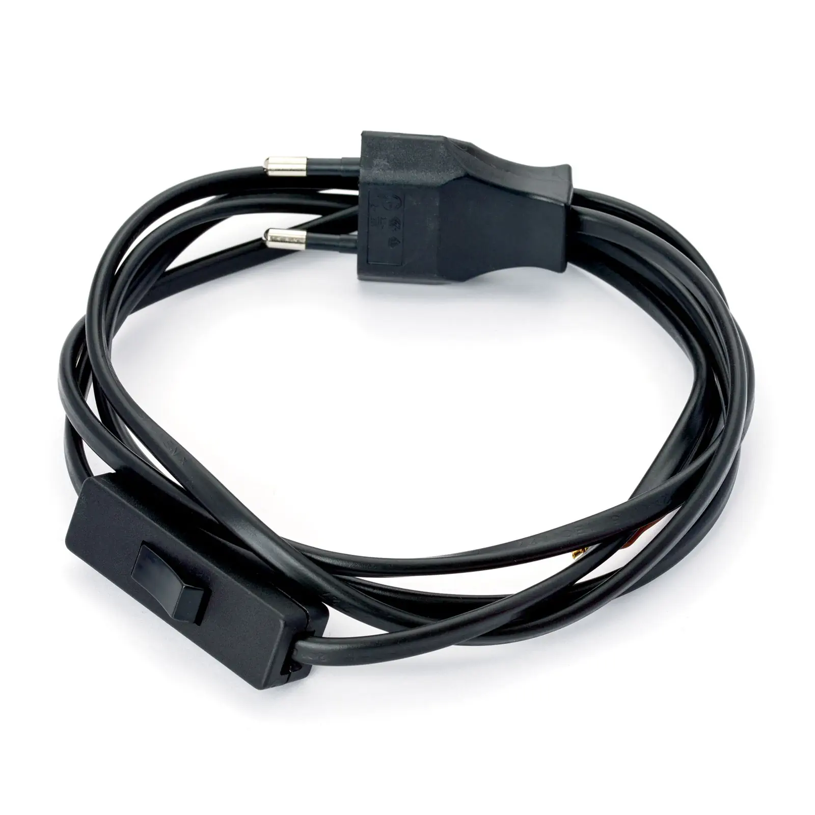 Europlug napojni kabl, 1,7 m, crni