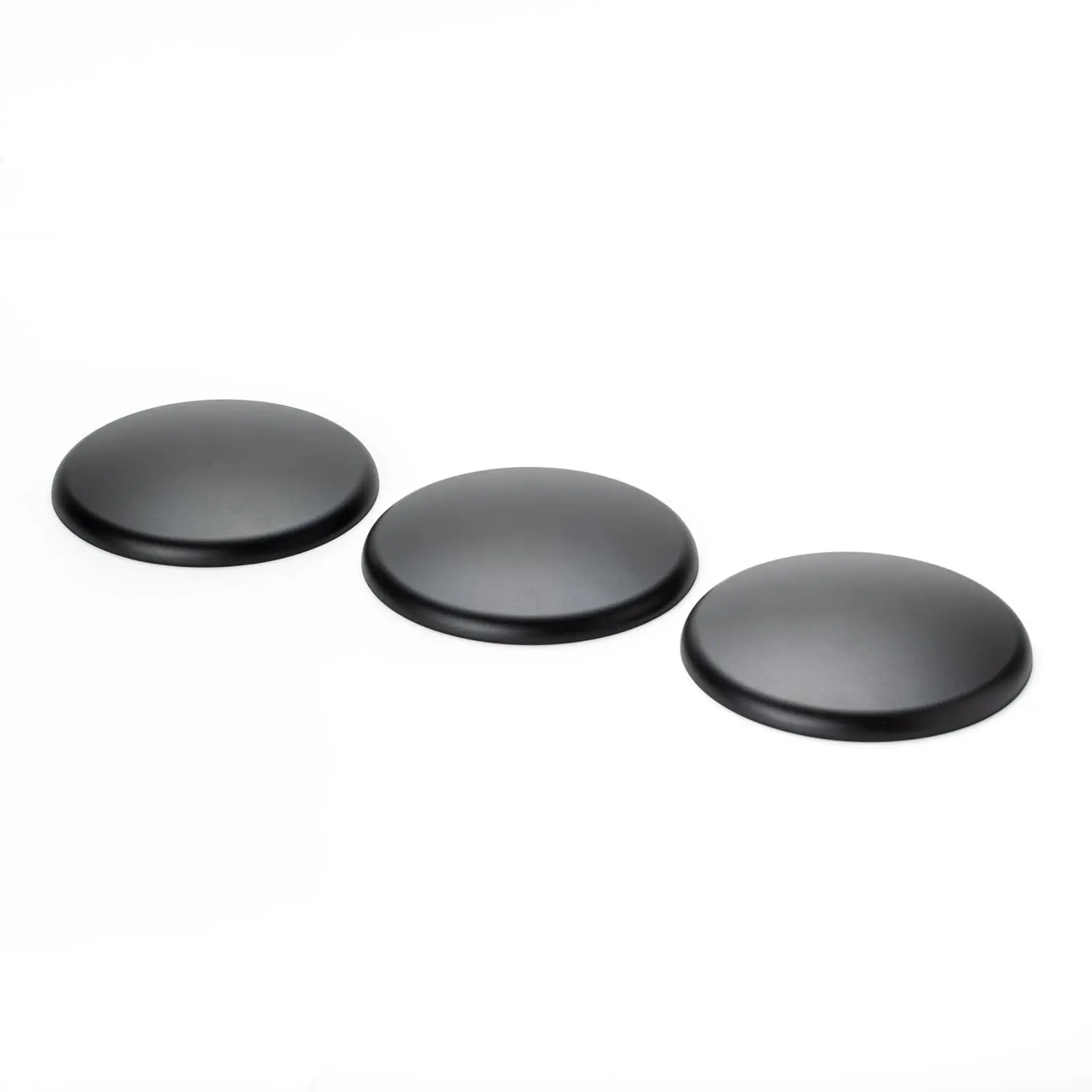 Set plafonskih rozeta distributera, 3 komada, Ø 135 mm, ravna, crna