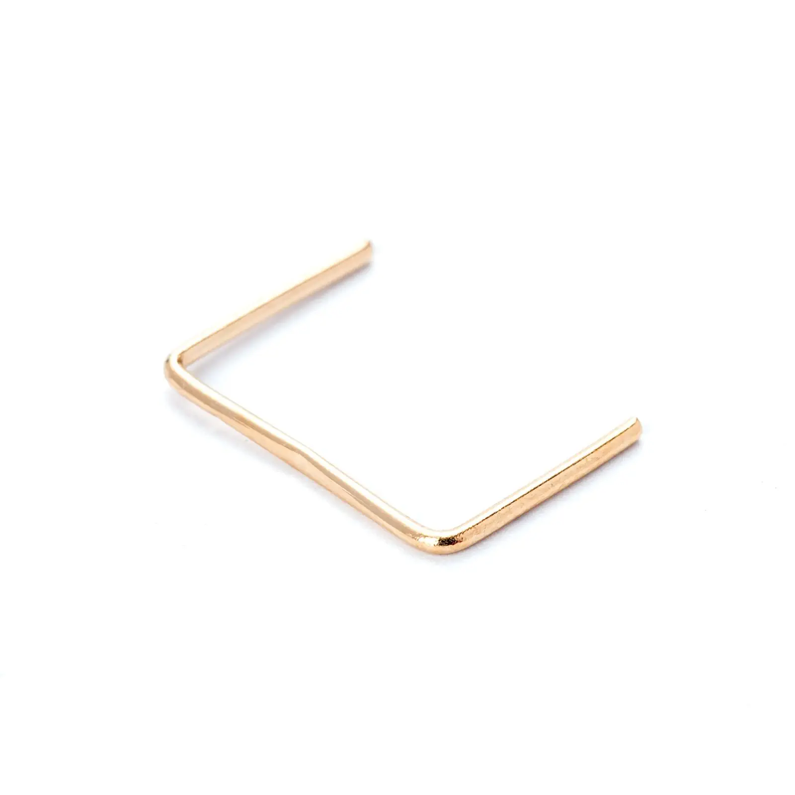 Srednja kukica za kristale lustera, zlatna, 12 mm