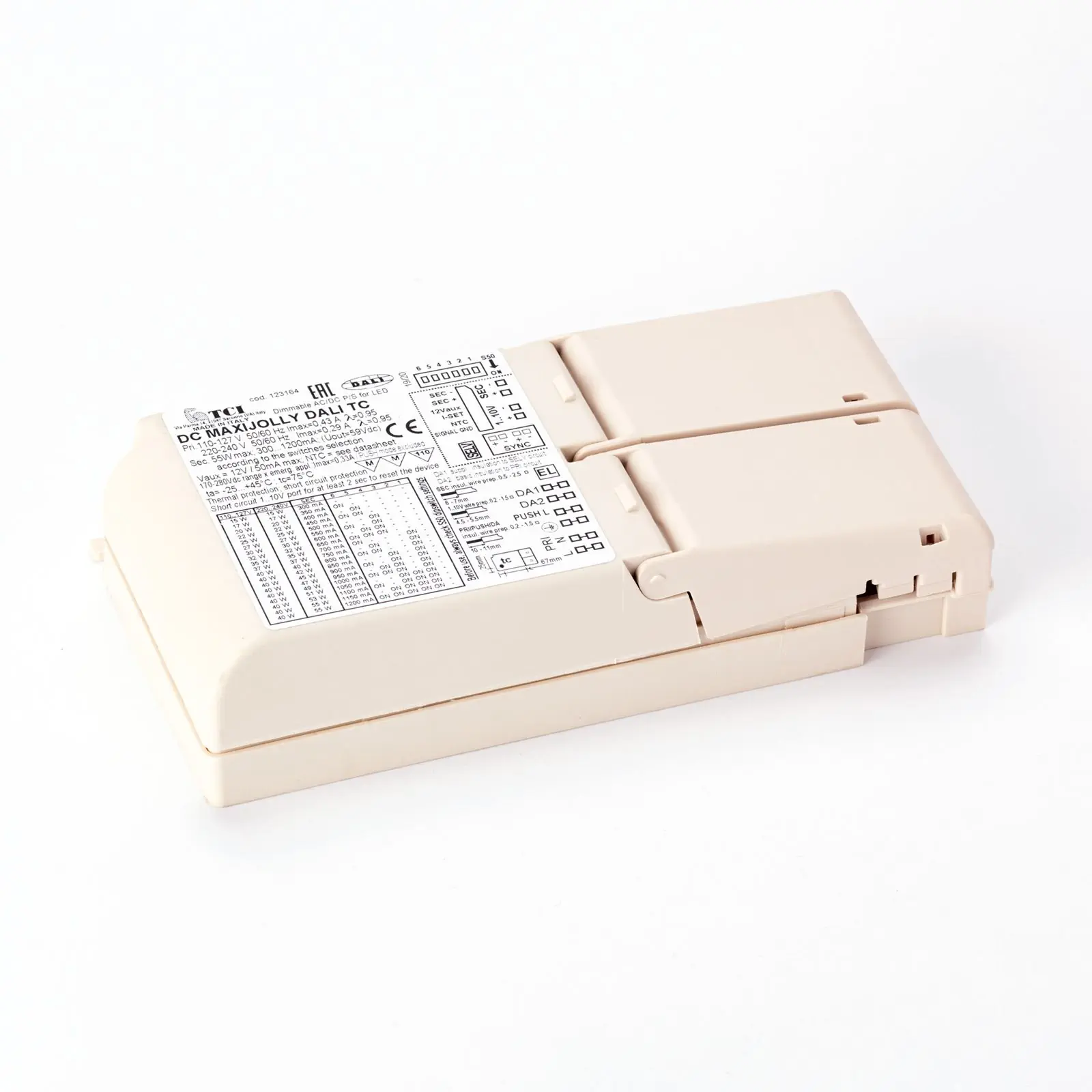 Drajver DALI 15–55 W, const 300–1200 mA, dimabilan