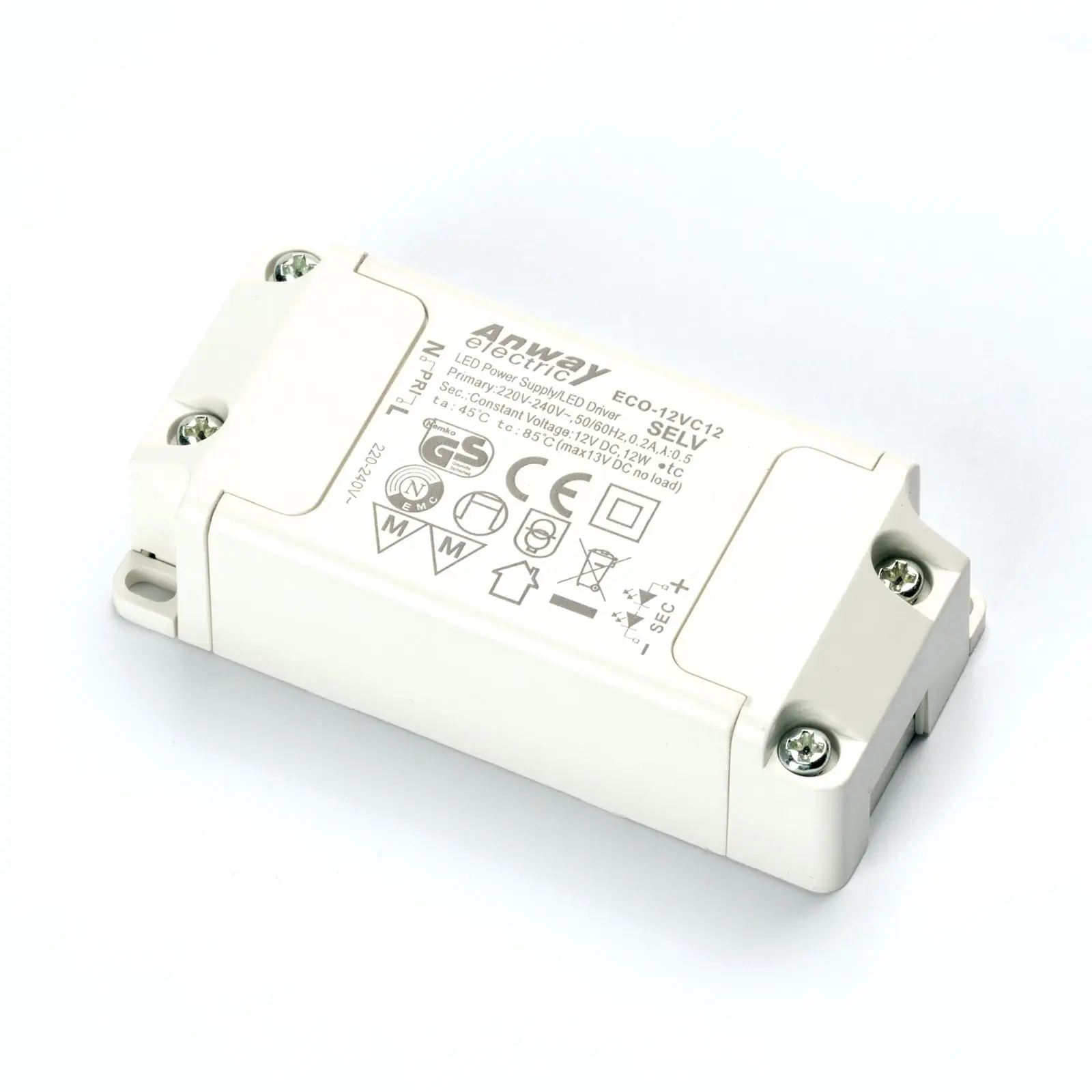 Drajver 12bc ANWAY ECO-12VC12 12 W Uk=12 V, nije dimabilan