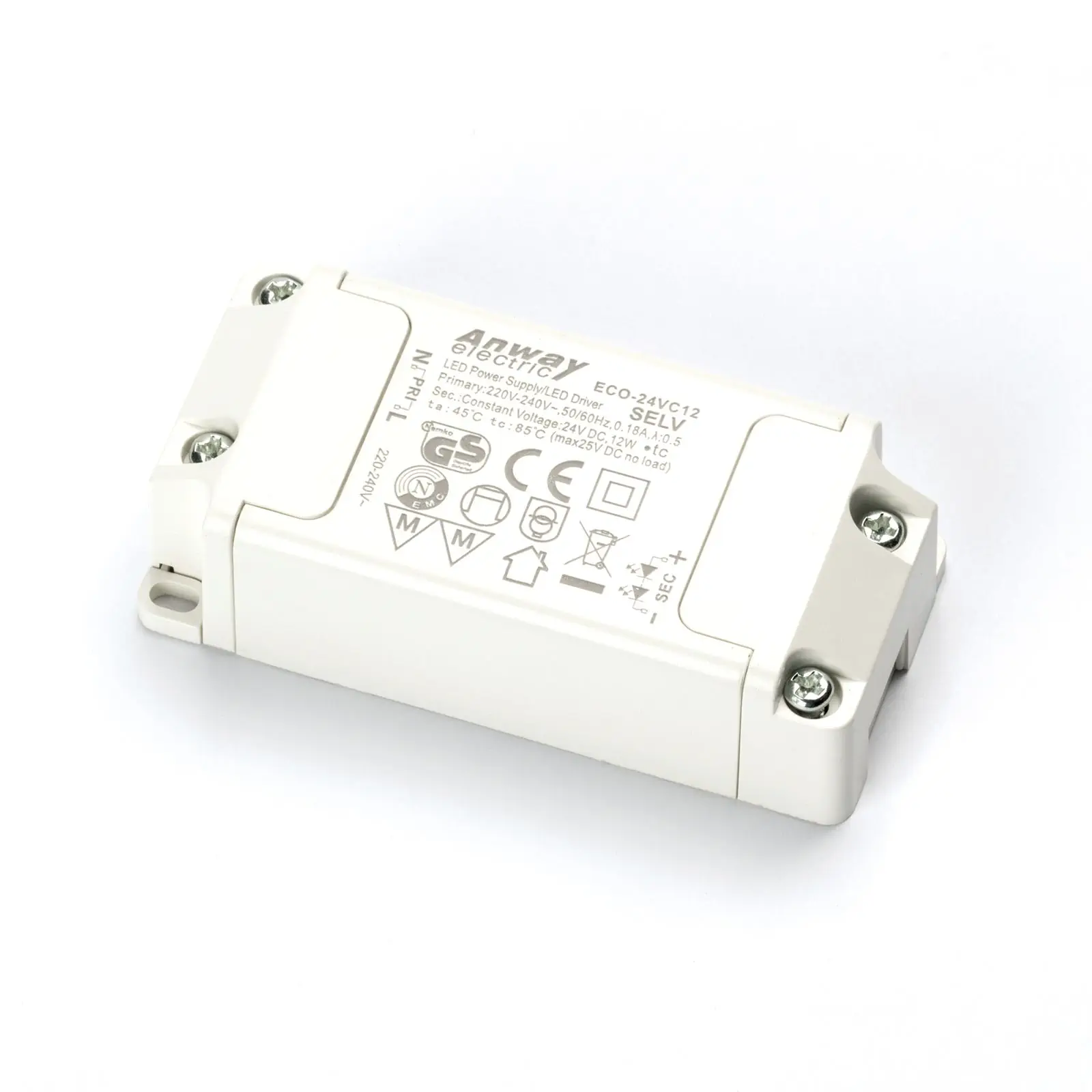 Drajver 12cd ANWAY ECO-24VC12 12 W Uk=24 V