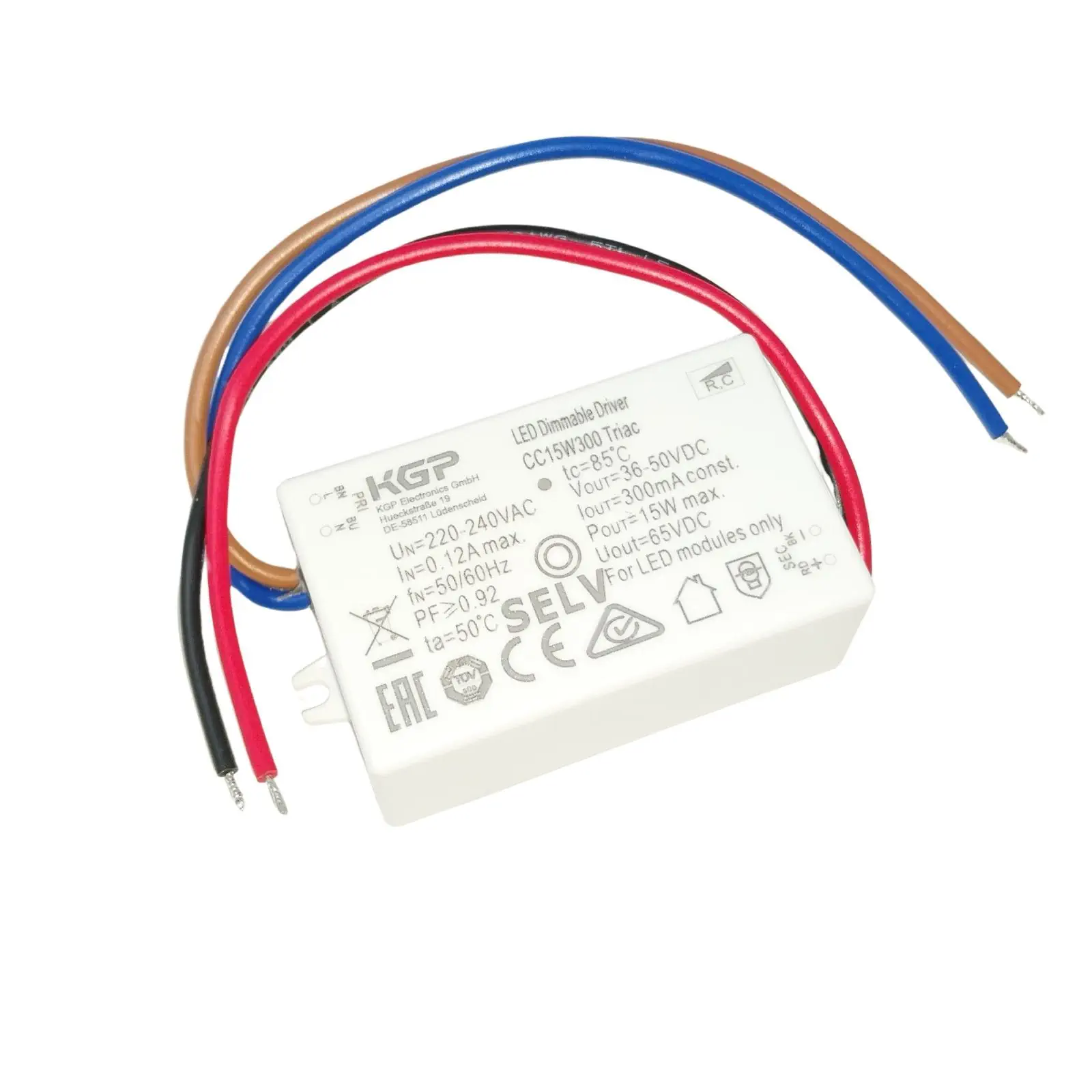 Drajver 15g KGP CC15W300 Triac, 300 mA, 15 W, dimabilan