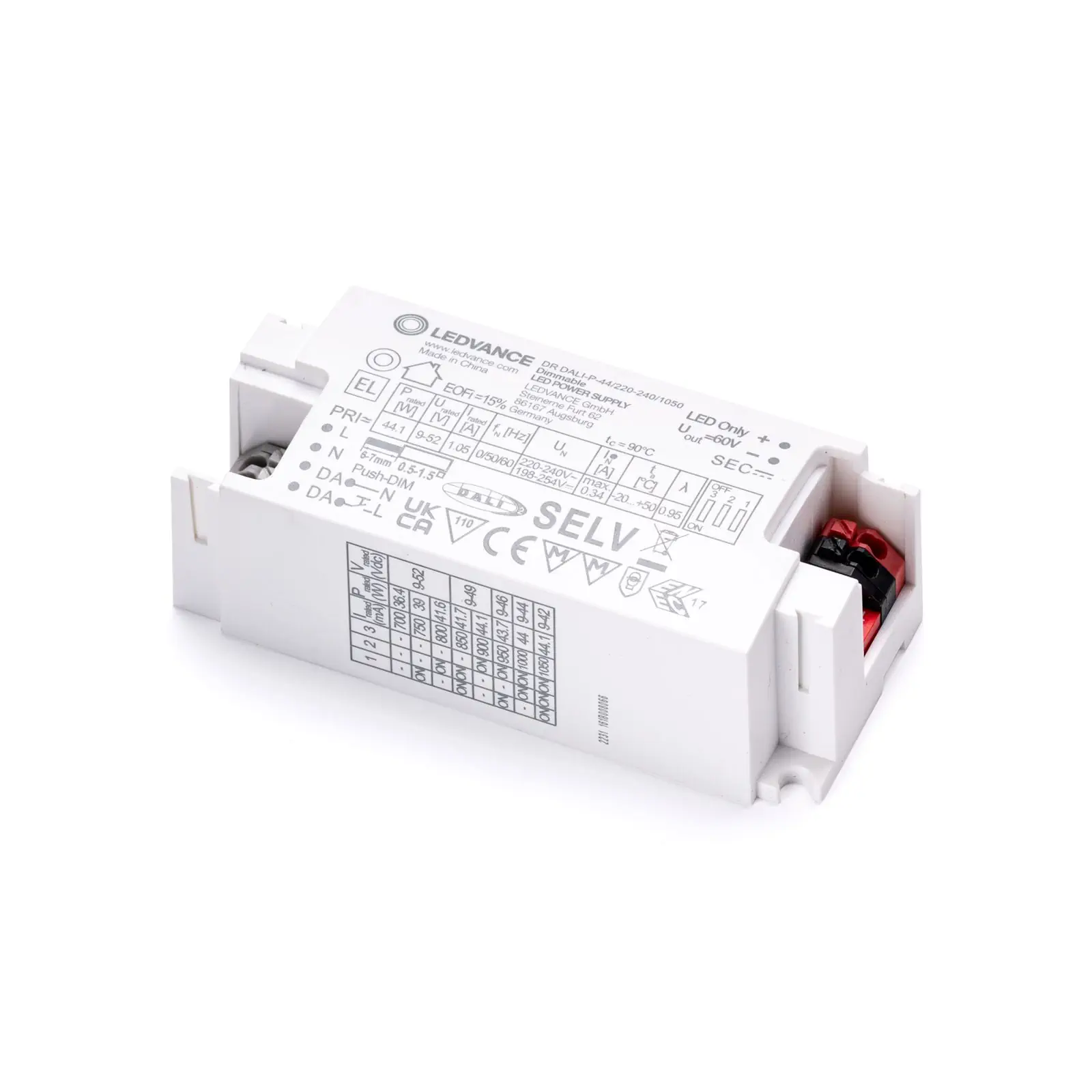 Drajver DALI 36–44 W, const 700–1050 mA, dimabilan