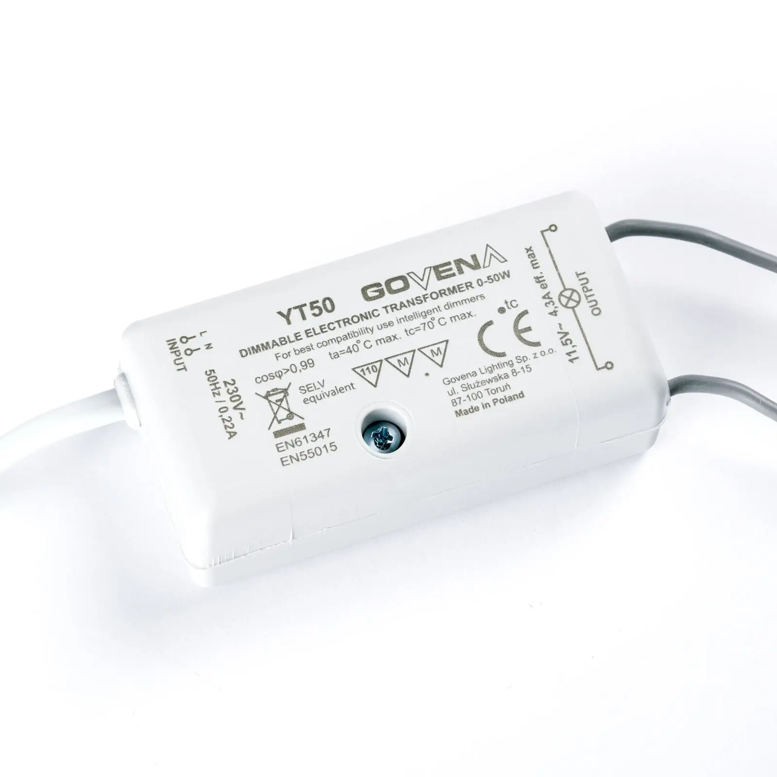 Transformator 50c GOVENA YT50 0-50W, dimabilan