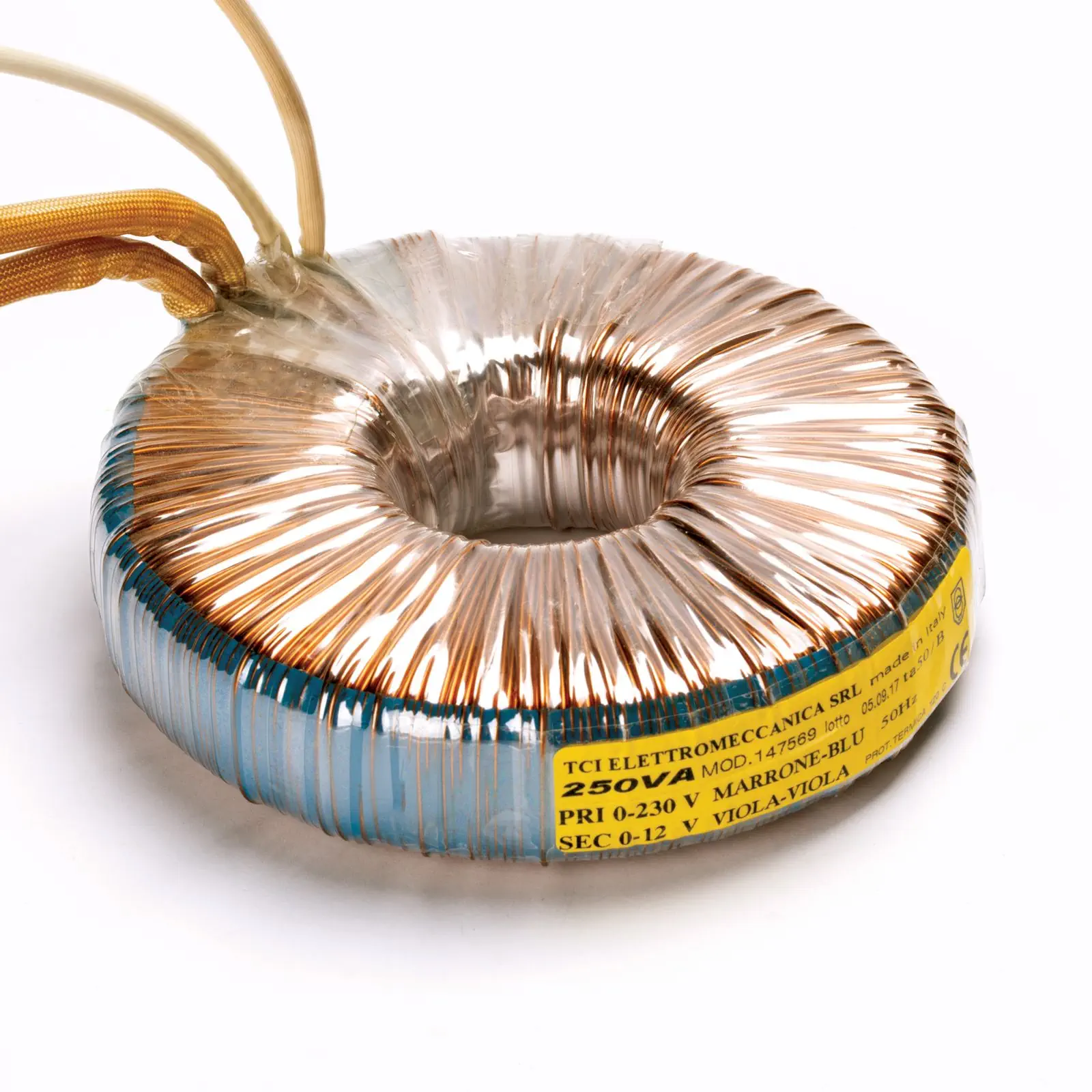 Toroidni transformator 250W ravni, sa setom za montažu, dimabilan