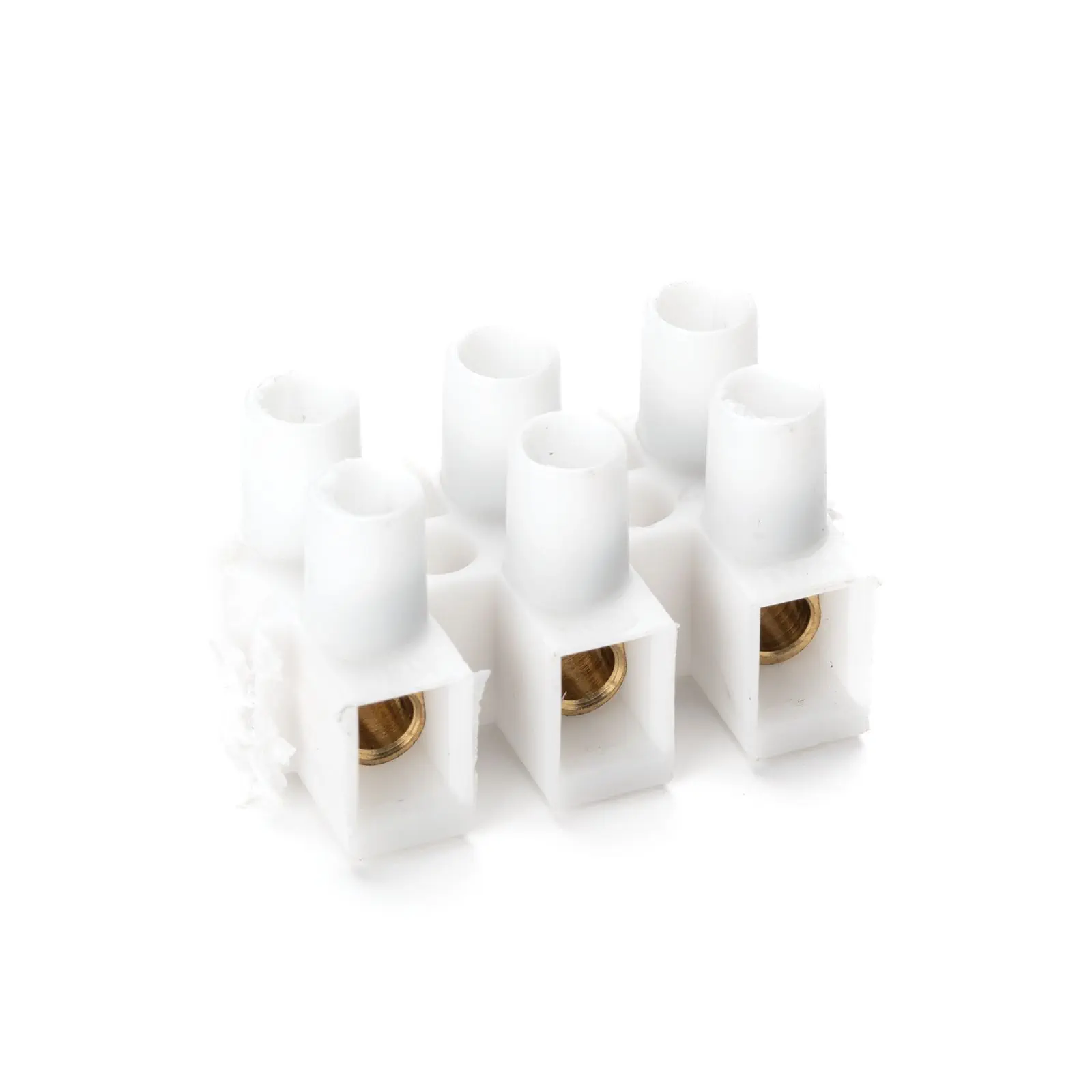 Redni konektor, 3-delni, beli