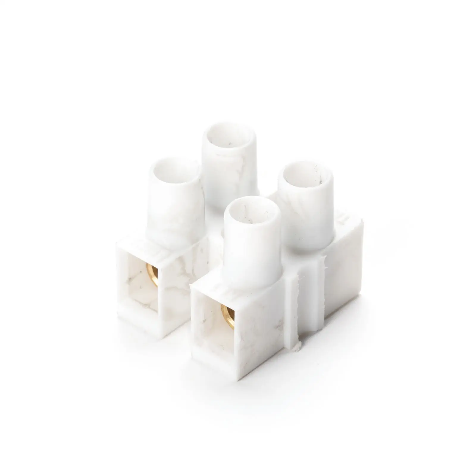 Redni konektor, 2-delni, beli