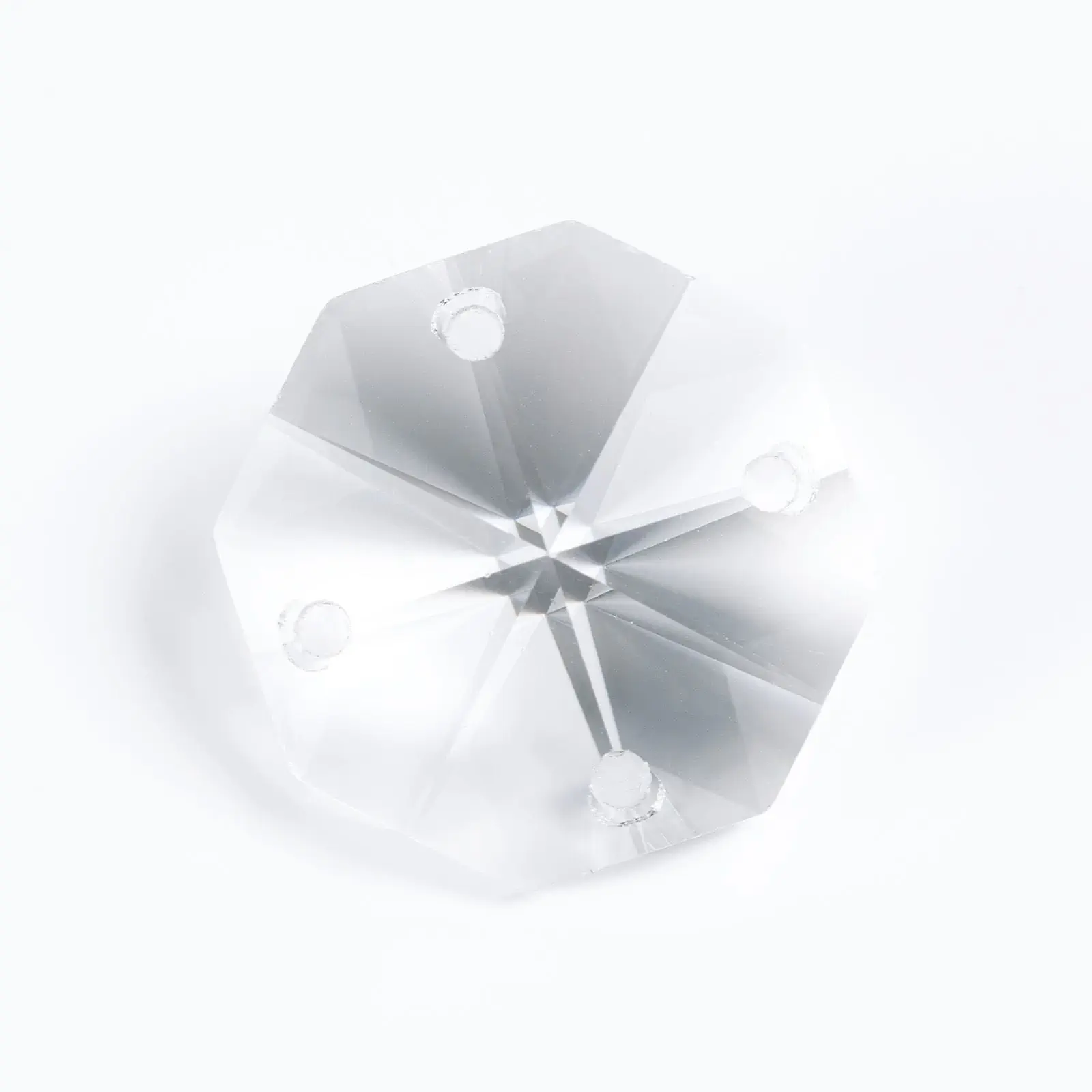 Kristal za luster – oktagon 8018 STRASS® Swarovski® Crystal, 4 rupe, 18 mm, transparentni