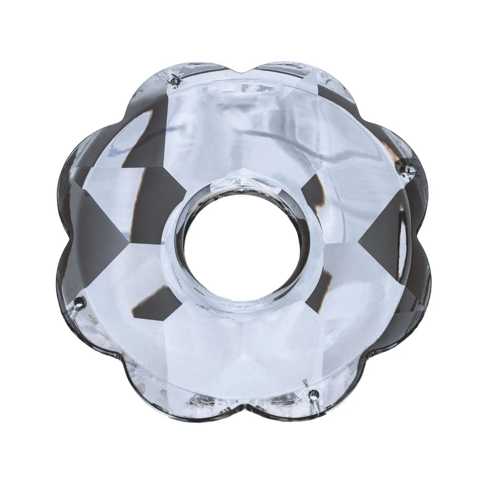 Bobeš STRASS® Swarovski® kristal, 90 mm, 4 otvora, providan