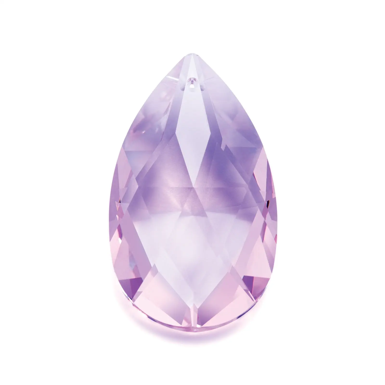 Kristal za luster – badem 8721, STRASS® Swarovski® Crystal, 50 × 29 mm, roze