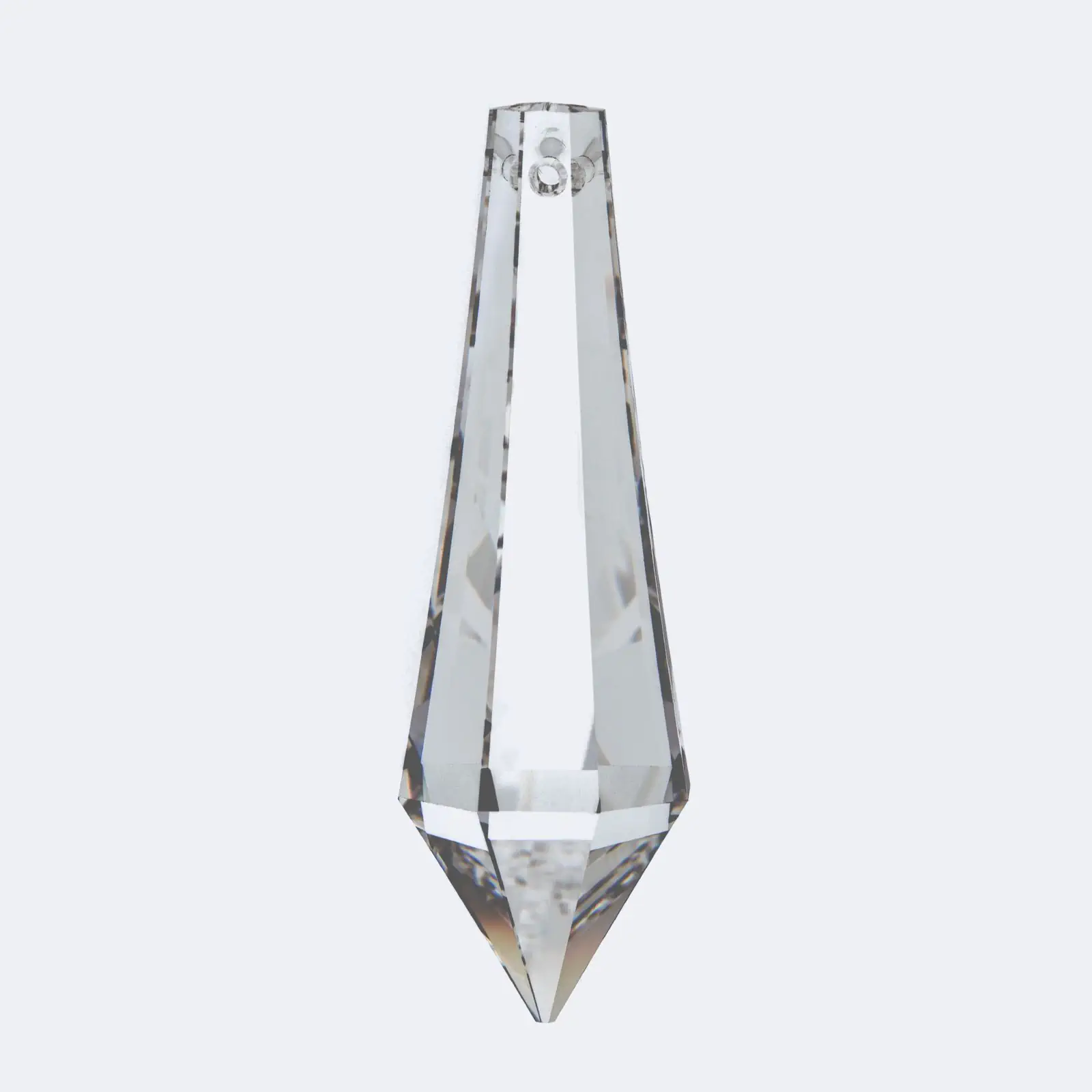 Kristal za luster – šiljati kristal SPECTRA® Swarovski® Crystal, 2 rupe, 38 × 14 mm