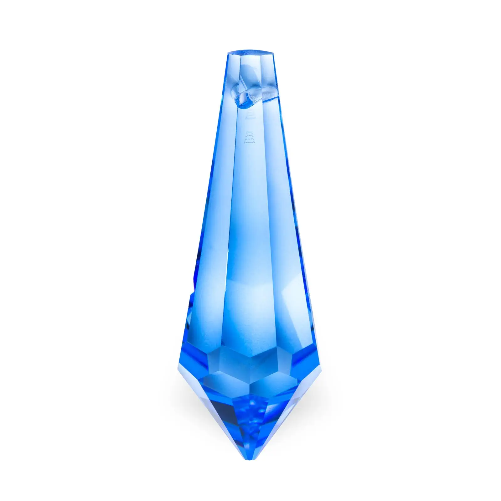 Kristal za luster – šiljati kristal STRASS® Swarovski® Crystal, 38 × 14 mm, plavi