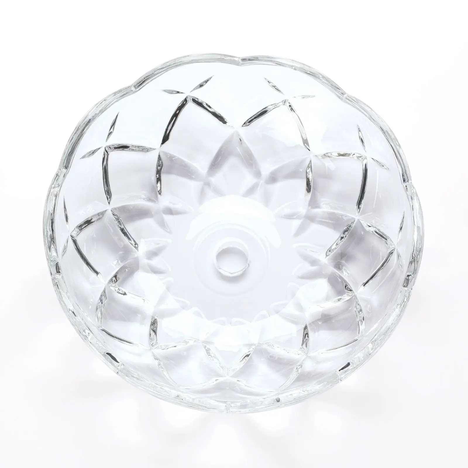 Stakleni bobeche sa rupom u sredini, Ø 150 mm, rupa 13 mm